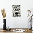thumbnail image 2 of Elephant Stock African Geometric Abstract Wall Art - Vertical Canvas Wall Art - Living Room Wall Decor - Abstract Canvas - Black And White Decor - 8" x 12", 2 of 8