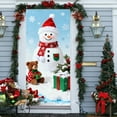thumbnail image 5 of Rourlinge Christmas Door Cover Holiday Decorative Curtain for Front Door Wall Hanging Party Festival Decor Indoor Outdoor Home Xmas Decoration Large Seasonal Drape, 5 of 6