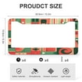 thumbnail image 3 of License Plate Frame Joyful Christmas Patchwork License Plate Cover Front Plates Frames Car Tag Frame 2 Pcs Set Christmas Aluminum Metal License Plate Cover for Women, 3 of 6