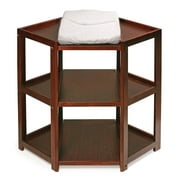 Badger Basket Diaper Corner Baby Changing Table, Cherry, Includes Pad