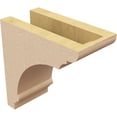 thumbnail image 5 of 4"W x 8"D x 8"H Classic Hughes Rough Cedar Woodgrain TimberThane Corbel, Primed Tan, 5 of 6