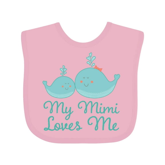 Inktastic My Mimi Loves Me Boys or Girls Baby Bib