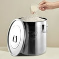 thumbnail image 6 of TOOL1SHOoo Stainless Steel Airtight Canister for Kitchen, Dry/Wet Food Rice Cereal Grain Canisters Container-Keep Flour, Sugar, Coffee, and Tea Fresh w/Handles+Lid (48L), 6 of 8