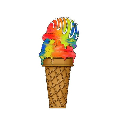 

Queens of Christmas 4 ft. Double Scoop Rainbow Ice Cream