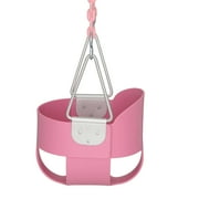 Swing-N-Slide Full Bucket Toddler Swing with Coated Chains, Pink