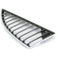 thumbnail image 2 of Grille Assembly Compatible With 2004-2005 Mitsubishi Lancer Right Passenger Chrome Shell with Silver Black Insert, 2 of 3