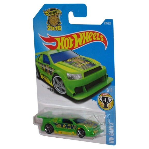 Hot Wheels HW Games 9/10 (2016) Green Amazoom Die-Cast Toy Car 239/250