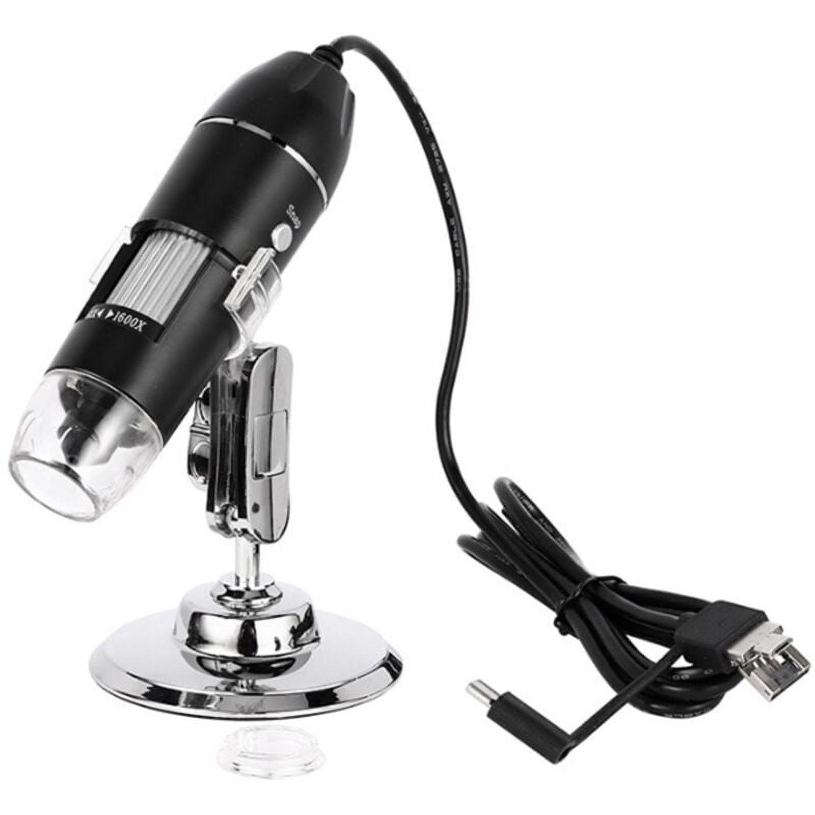 Microscopio digital biológico T1 con pantalla táctil IPS de 9 pulgadas, lentes de objetivo óptico 1600X, microscopio STEM para niños, compatible con Windows/Mac