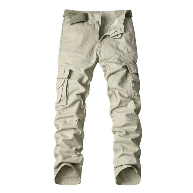 Birdeem Mens Solid Multi-Pocket Washed Overalls Outdoor Casual Pants Trousers