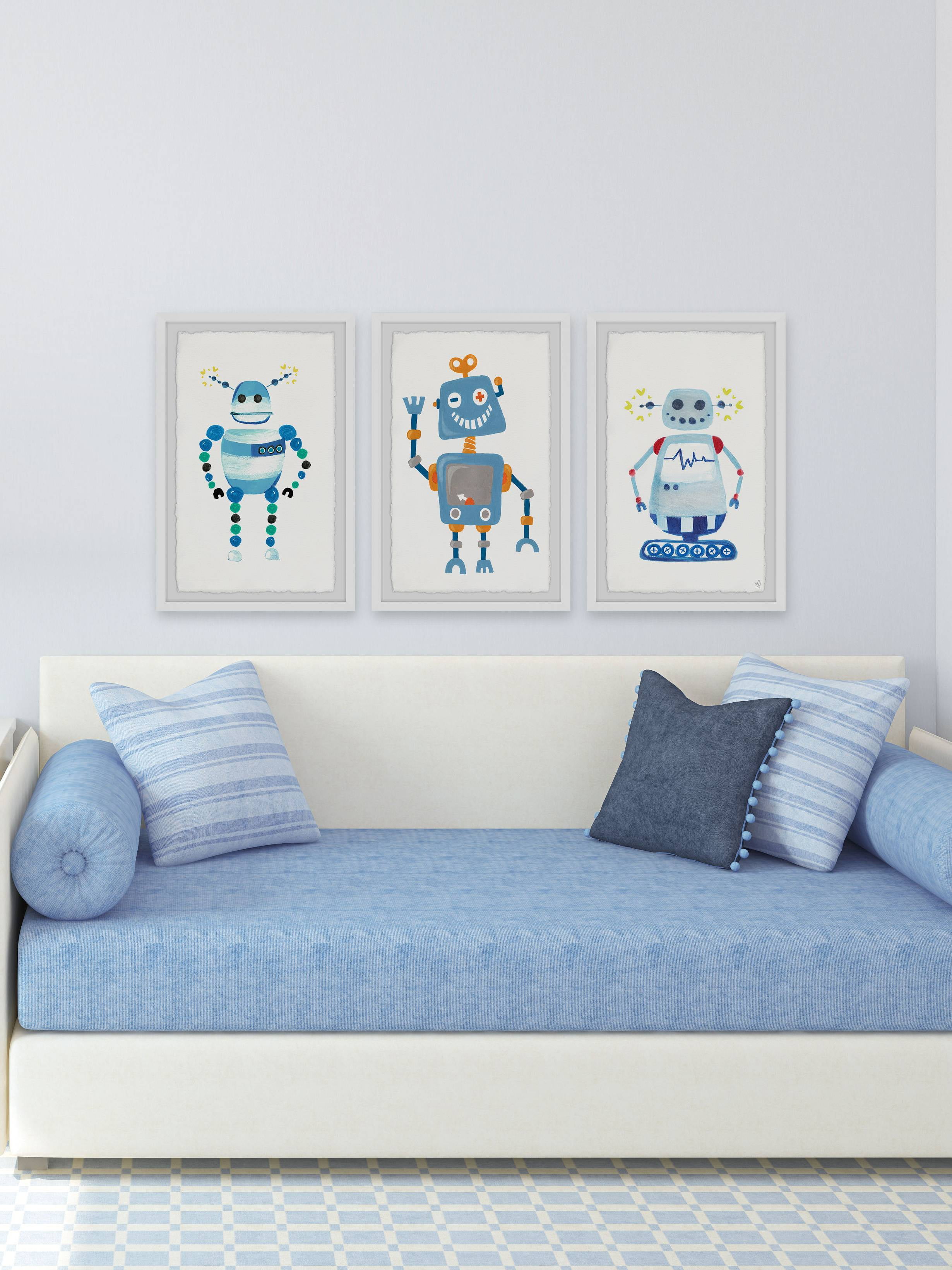 Marmont Hill Happy Robot Triptych