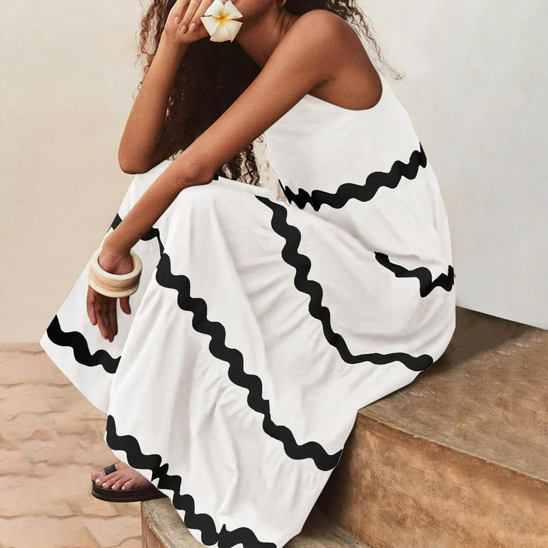 grey suit dress shirt Striped Halter Maxi Dress | Women's Boutique Dress main image 1