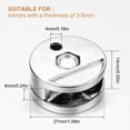 thumbnail image 4 of Coofit 8 Sets Mirror Clip Multipurpose Round Wall Mounted Glass Clip Mirror Bracket, 4 of 10