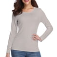 thumbnail image 5 of Women's 230g 100% Cotton Crew Neck Solid Color Bottom Shirt Tee, 5 of 10