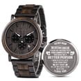 thumbnail image 1 of Reloj 2win W*Q26-1 de 44 mm con cronógrafo de madera y acero, 1 of 9