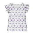thumbnail image 4 of WRKEKC T-Shirts d'Été pour Filles, Chemises Décontractées à Manches Courtes pour Filles, Chemises Camouflage d'Été pour Filles, Manches à Volants Mignonnes, Col Rond, Ensemble de T-Shirts Décontractés pour 3-15 Ans, 4 of 9