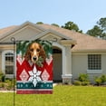 thumbnail image 2 of Amhnf Christmas Cocker Spaniel Garden Flag With Snowflake And Pine Design For Home Outdoor Garden Yard Decor 12x18 inch, 2 of 5