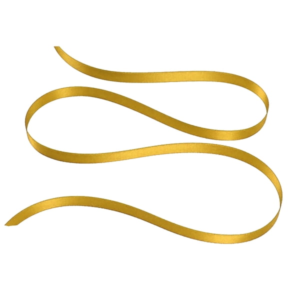 1/8" Double Face Satin Ribbon 100 yards - Gold