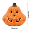 thumbnail image 2 of LHWEN Halloween Fall Decoration Pumpkin Light Up 7.87in Resin LED Lamp Home Table Top Porch Props Decor for Garden Bar Indoor Outdoor Reliable Jack O Trick or Party Decoration Indoor Outdoor, 2 of 5