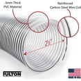 thumbnail image 2 of 2-1/2" x 10' Ultra Flex Clear Vue Heavy Duty PVC Dust Debris and Fume Collection Hose, 2 of 5