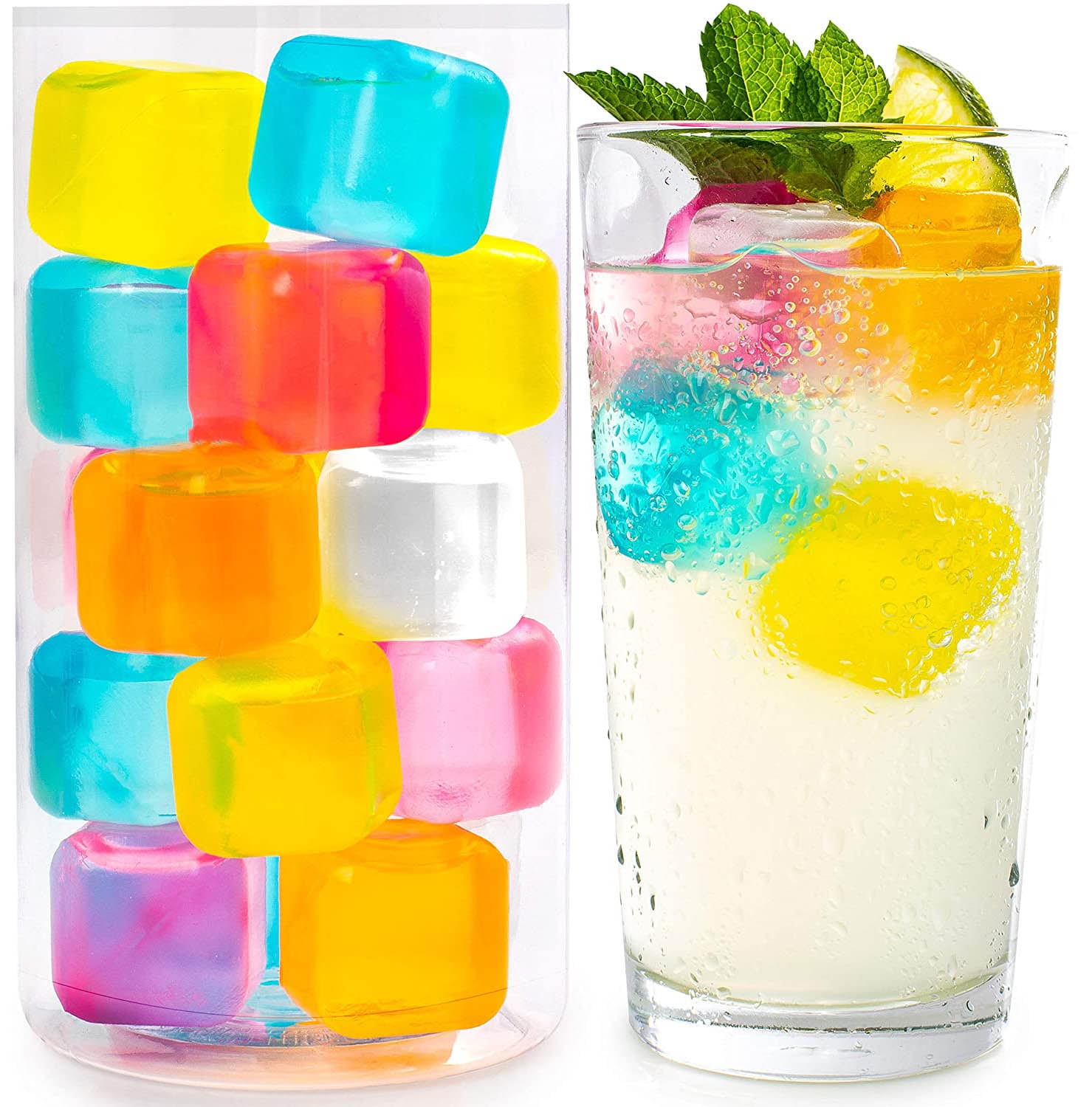 Uncorked Drink Essentials Chill Ice Reusable Ice Cubes, 12 count
