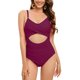 thumbnail image 3 of Trajes de baño para mujer, Trajes de baño para mujer, Traje de baño ajustado con cuello halter y espalda con tirantes, hermoso y plisado que cubre el vientre, Traje de baño para mujer, 3 of 8