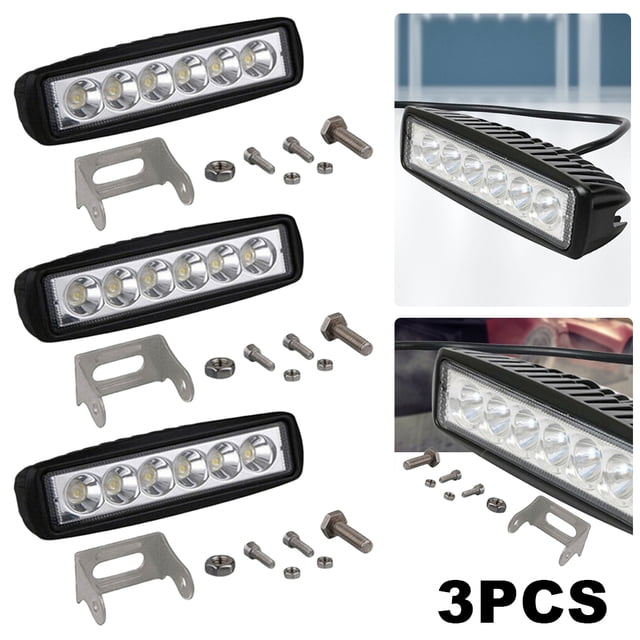 DC 12V Bar Flood Spot Light 18W Car Driving Lamp IP68 A Prueba para Offroad Car