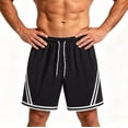 thumbnail image 2 of Admvng Mens Basketball Shorts Summer Casual Solid Breathable Shorts with Pockets, 2 of 9