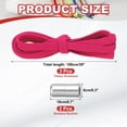 thumbnail image 2 of Uxcell No Tie Shoelaces Tieless Elastic Shoe Laces with 2 Metal Locks Buckles Silver Fit for Adults Sneakers Canvas Shoes Rose Red Silver, 2 of 7
