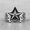 Silver, variant on Stainless Steel Ring Men And Women Star Jewelry