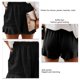 thumbnail image 5 of Pantalones cortos con dobladillo con volantes para mujer,Pantalones cortos con dobladillo con volantes, pantalones cortos con volantes en la cintura elástica lateral, pantalones cortos casuales con dobladillo con volantes, muy recomendados, 5 of 6