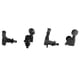 thumbnail image 5 of Clavija de ukelele de 4 cuerdas con tornillos, perilla de ukelele completamente cerrada, botón de afinación izquierdo y derecho, negro mate, 5 of 14