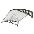 thumbnail image 3 of Cfowner 32" x 40" Patio Door Window Awning Outdoor Canopy Cover UV Rain Snow Protection One-Piece Polycarbonate Hollow Sheet, 3 of 6