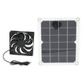 thumbnail image 3 of Rawiri-Kit de ventilador de Panel Solar, 10W, 6V, 3000 Rpm, ventilador de Panel Solar de plástico de silicona, extractor Solar, ventilador portátil para mascota de invernadero, 3 of 8