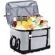 thumbnail image 1 of Bolsa de refrigeración de 34l, bolsa de almuerzo plegable impermeable, bolsa de refrigeración portátil para acampar, senderismo, viaje, trabajo escolar Feliz Sencillez, 1 of 5