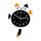 thumbnail image 4 of Reloj de pared de gato con cola, colección de animales, elegante reloj colgante de pared para decoración del hogar blanco, 4 of 9