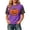 Purple, variant on Shirt for Women Print Short Sleeve Crewneck T-Shirts Halloween Printed Tee Clothes