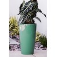 thumbnail image 4 of XBrand 21" H Turquoise Plastic Self Watering Indoor Outdoor Tall Round Planter Pot w/Glossy Finish, Decorative Gardening Pot, Home Décor Accent, 4 of 9