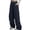 Black, variant on CYRBOKO Girls Cargo Pants Size 14-16 with Pockets, Loose Fit Casual Elastic Waist Outdoor Wide Leg Pants Green