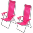 thumbnail image 6 of Gradeneve 2PCS Mini Folding Beach Chairs for Dollhouse, Plastic Miniature Lounge Chairs, Perfect Doll Furniture Accessories, 6 of 7