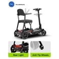 thumbnail image 2 of ScootNGo 39 lbs Ultra Lightweight Foldable Mobility Scooter for Seniors & Adult - Airline Approved, 4-Wheel Electric Travel Scooter, Red, 2 of 10