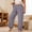 *Gray, variant on Women's Plus Size High Waist Wide Leg Pants,Casual Elastic Waist Trousers with Pockets Yellow,Women's Plus XXL