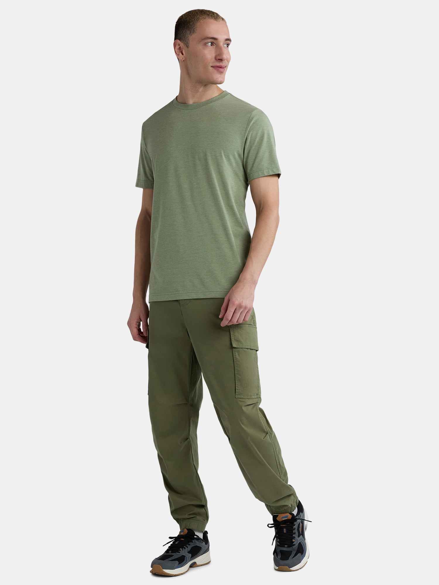 George Men's and Big Men's Classic Fit Crewneck Tee with Short Sleeves, Sizes XS-3XL