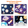 thumbnail image 6 of Skillmatics Dot It Outer Space Sticker Art Activity Set with 500 Plus Stickers Mess Free Travel Craft Kit for Kids Ages 3 to 7, 6 of 6