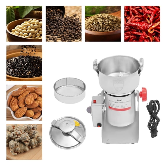 SENDERPICK 3500W Electric Grain Mill Grinder Commercial Grinders Dry Grain Mill Grinder