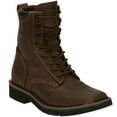 thumbnail image 2 of Justin Men's Stampede Lace-Up Work Boot Soft Toe Brown 9.5 D(M) US, 2 of 5
