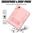 thumbnail image 5 of SOATUTO for iPad Mini 7 (A17 Pro) 2024/ Mini 6 8.3'' Shockproof Kids Friendly Sturdy Armmor Shell Case Built-in Kickstand Pencil Holder for iPad Mini 7th/6th Generation 8.3"- Rose Gold, 5 of 6