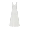 thumbnail image 4 of LASCANA Women's Smocked V-Neck Maxi Dress Smocking, 4 of 6