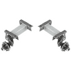 Flexiride 5200 lb Adjustable Torsion Half Axle - (Pair) - 12" Electric Brake Drums And Brake Assemblies 8x6.5 (Unassembled)