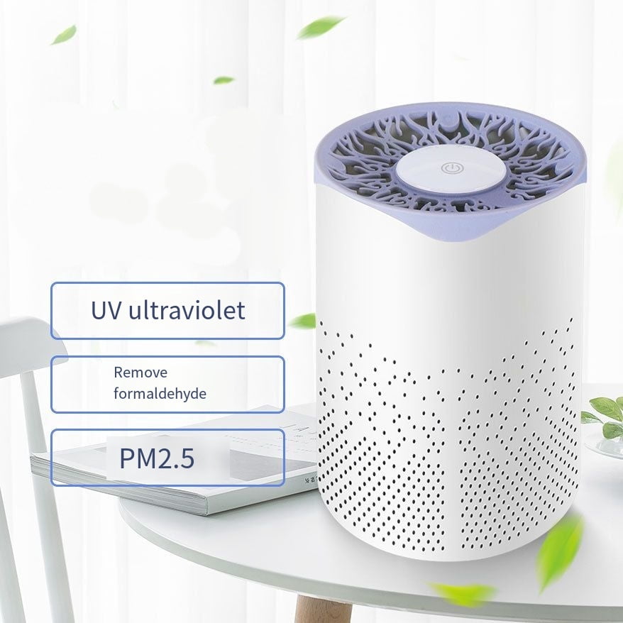 ZLieatmp Air Purifier,HEPA + Activated Carbon Dual-Effect Filter Cartridge, Filters Smoke, Pet Dander, Allergies, Dust