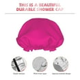 thumbnail image 5 of Kll Darkmagenta Pattern Shower Cap & Bath Cap For Women,Reversible Oversized Waterproof Shower Caps For All Hair Lengths,Elastic Reusable Bathing Hair Cap, 5 of 9